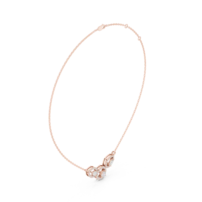 18K Gold Diamond Pavé Necklace – 1.11 ct (ALJPD-485) – Necklaces by Ivanka & Co
