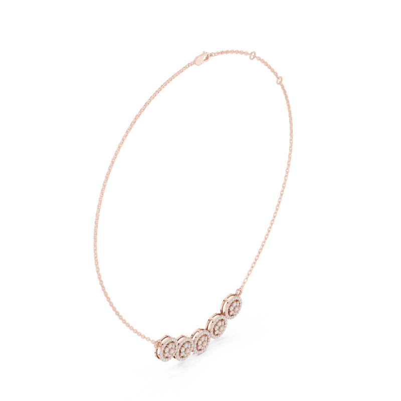 18K Gold Round Diamond Pavé Necklace – 1.065 ct (ALJPD-498) – Necklaces by Ivanka & Co