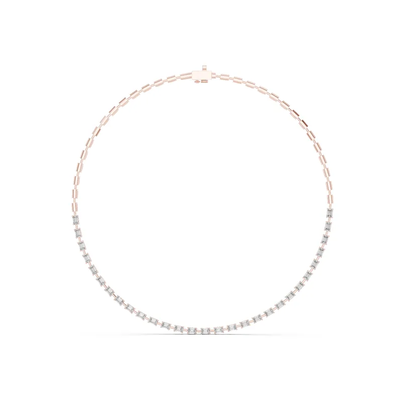 18K Gold Emerald Diamond Pavé Necklace – 3.3495 ct (GNK-0012) – Necklaces by Ivanka & Co