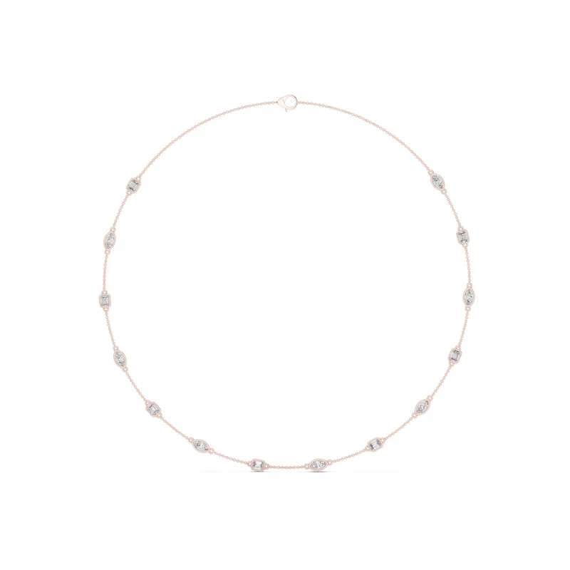 18K Gold Diamond Pavé Necklace – 2.8 ct (GNK-0018) – Necklaces by Ivanka & Co