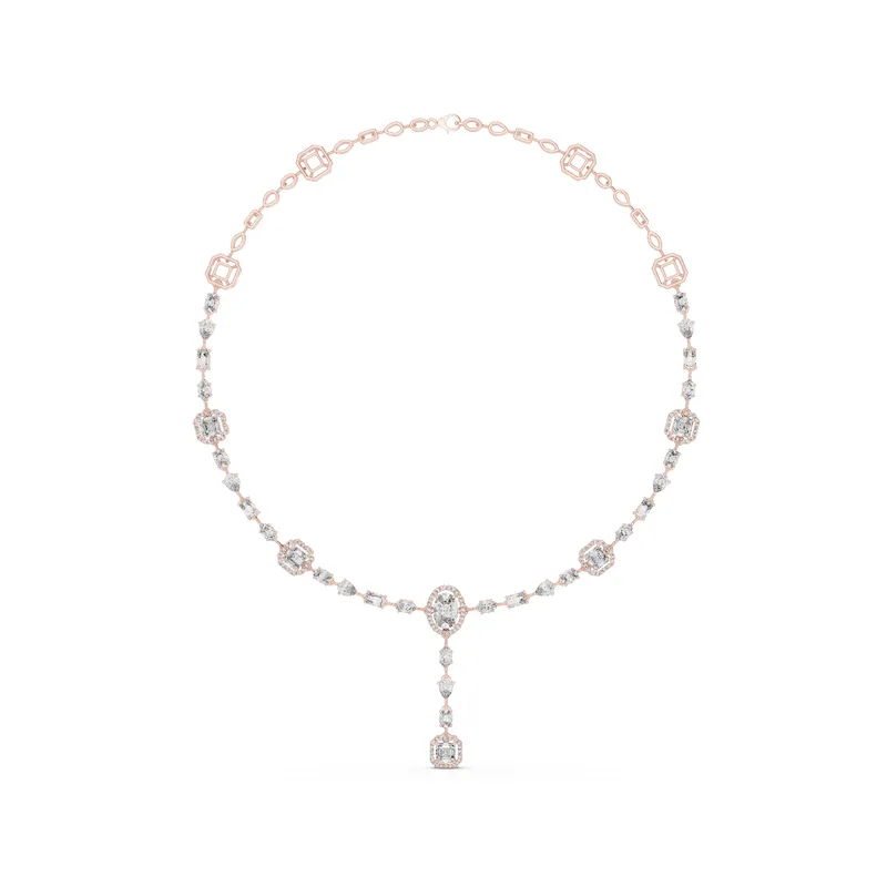 18K Gold Diamond Pavé Necklace – 12.06 ct (GNK-0025) – Necklaces by Ivanka & Co