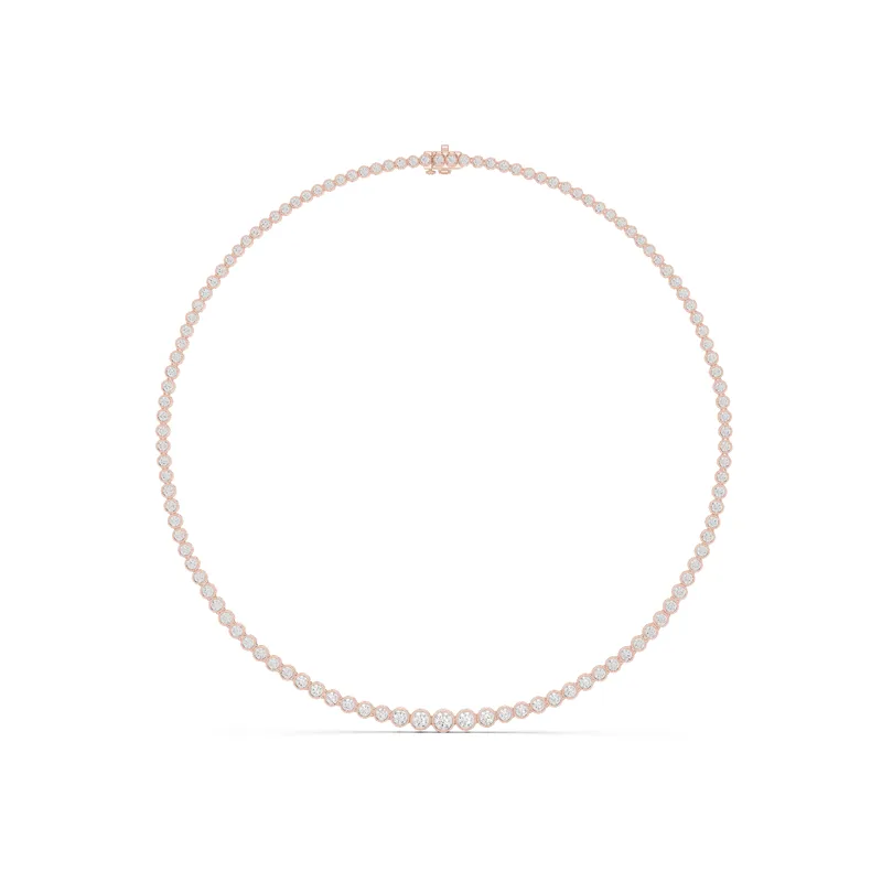 18K Gold Round Diamond Pavé Necklace – 11.006 ct (GNK-0049) – Necklaces by Ivanka & Co