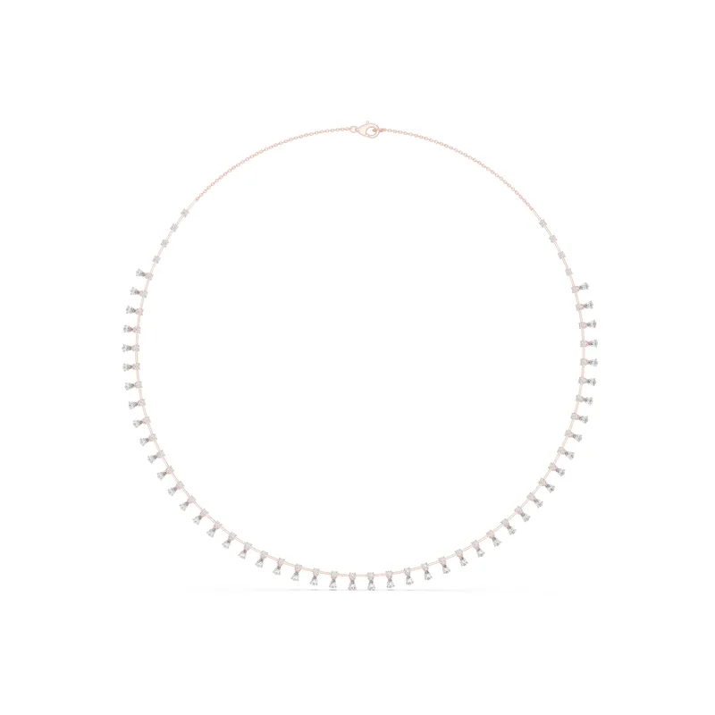 18K Gold Diamond Pavé Necklace – 6.35 ct (GNK-0052) – Necklaces by Ivanka & Co