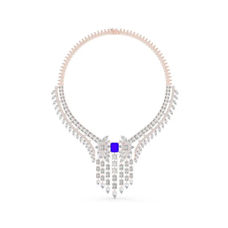 18K Gold Diamond Pavé Necklace – 74.032 ct (GNK-0053) – Necklaces by Ivanka & Co