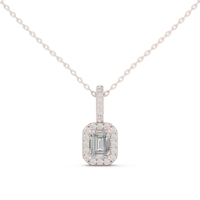18K Gold Emerald Diamond Pavé Necklace – 0.44 ct (GPD-0002) – Necklaces by Ivanka & Co