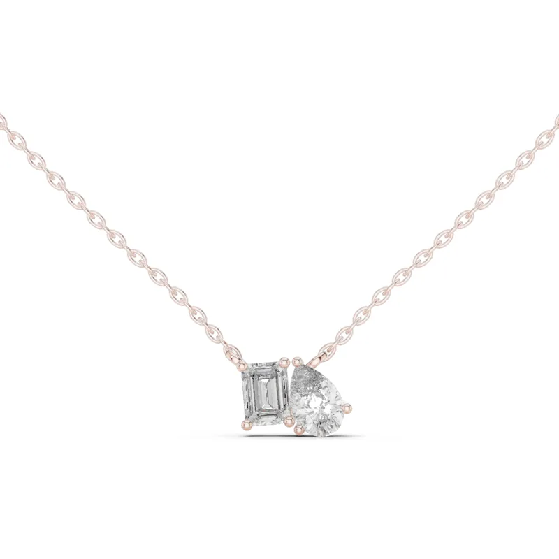 18K Gold Diamond Cluster Necklace – 0.96 ct (GPD-0011) – Necklaces by Ivanka & Co