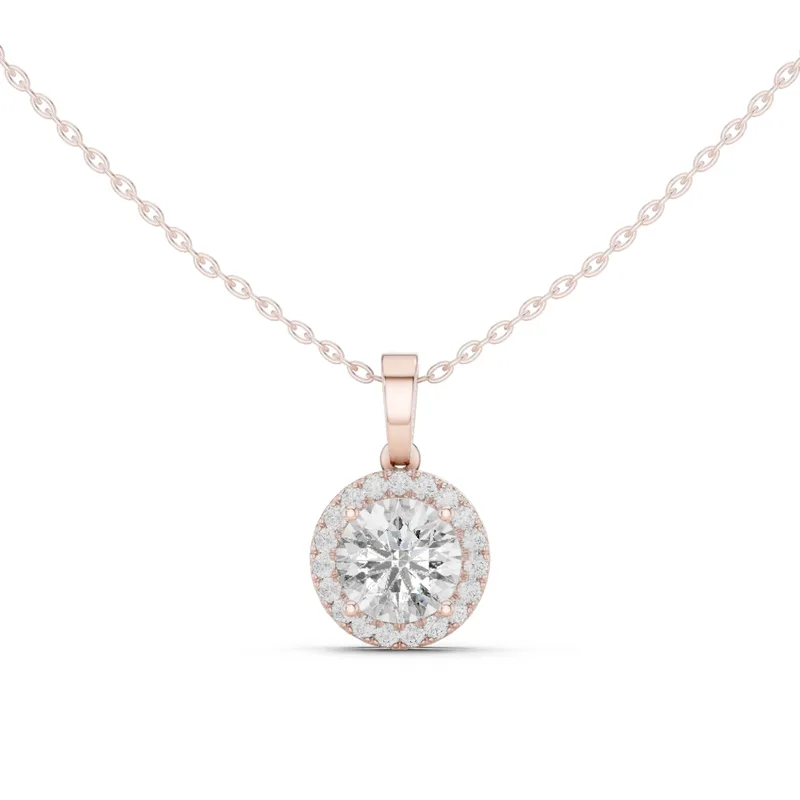 18K Gold Round Diamond Pavé Necklace – 2.385 ct (GPD-0012) – Necklaces by Ivanka & Co