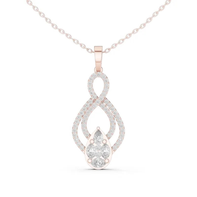 18K Gold Diamond Pavé Necklace – 1.0821 ct (GPD-0018) – Necklaces by Ivanka & Co