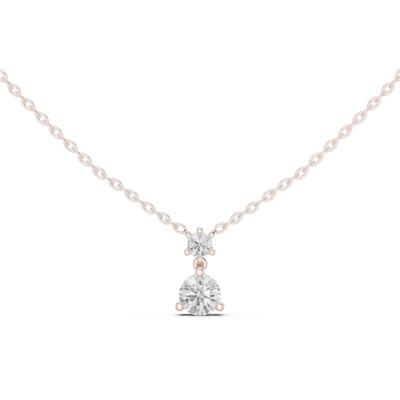 18K Gold Round Diamond Cluster Necklace – 0.61 ct (GPD-0025) – Necklaces by Ivanka & Co