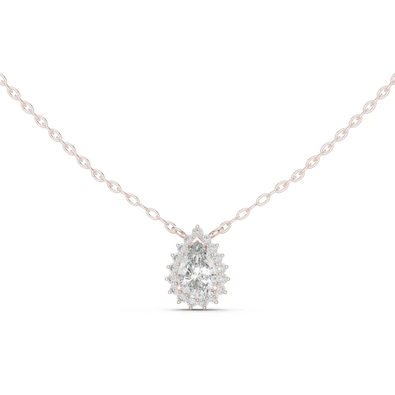 18K Gold Pear Diamond Pavé Necklace – 0.849 ct (GPD-0028) – Necklaces by Ivanka & Co