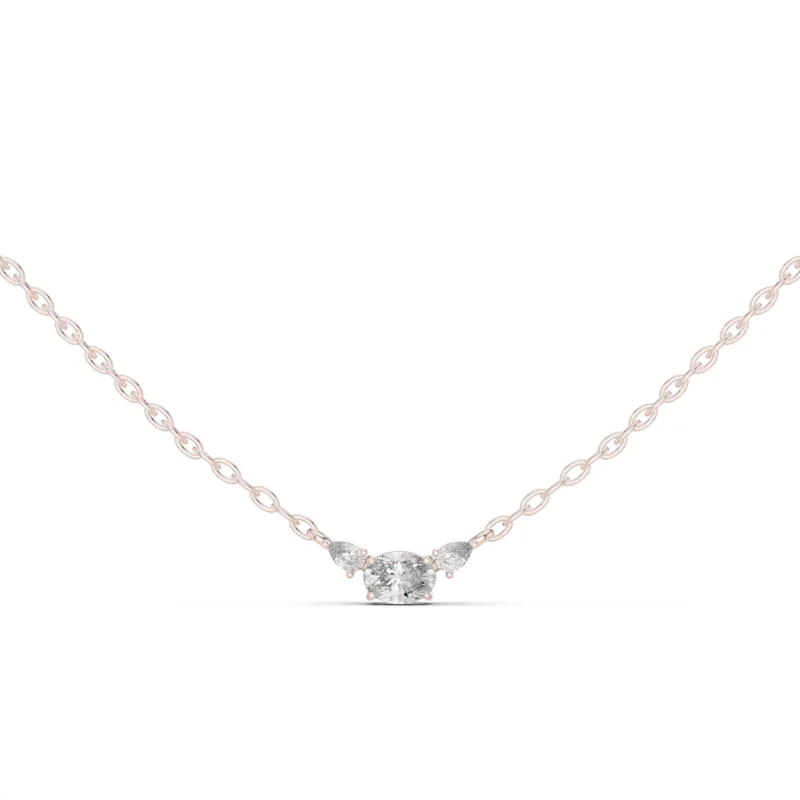 18K Gold Round Diamond Cluster Necklace – 0.19 ct (GPD-0031) – Necklaces by Ivanka & Co