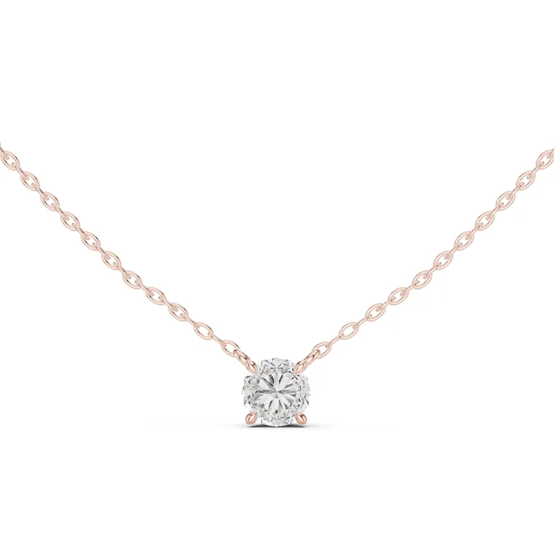 18K Gold Round Diamond Solitaire Necklace – 0.85 ct (GPD-0044) – Necklaces by Ivanka & Co