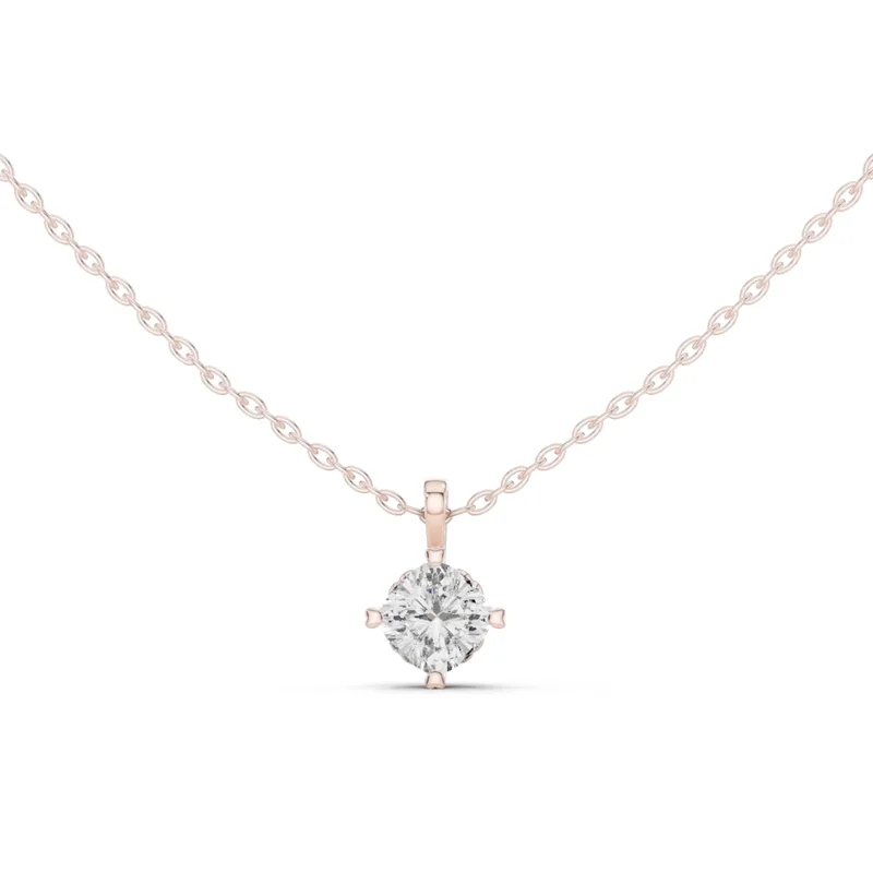 18K Gold Cushion Diamond Solitaire Necklace – 0.75 ct (GPD-0059) – Necklaces by Ivanka & Co
