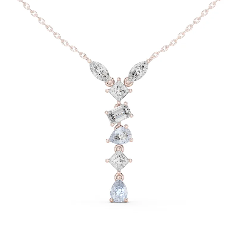 18K Gold Diamond Cluster Necklace – 3.5 ct (GPD-0070) – Necklaces by Ivanka & Co