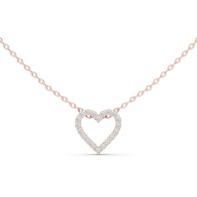 18K Gold Round Diamond Pavé Necklace – 0.24 ct (GPD-0073) – Necklaces by Ivanka & Co