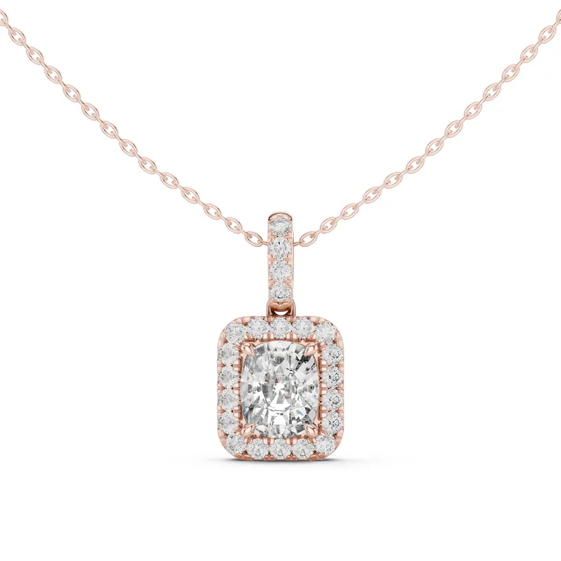 18K Gold Cushion Diamond Pavé Necklace – 3.77 ct (GPD-0075) – Necklaces by Ivanka & Co