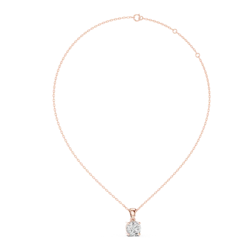 18K Gold Round Diamond Solitaire Necklace – 1 ct (PND-0001) – Necklaces by Ivanka & Co