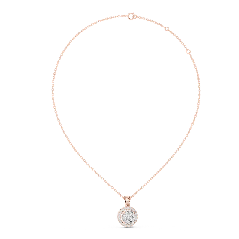 18K Gold Round Diamond Pavé Necklace – 1.2 ct (PND-0002) – Necklaces by Ivanka & Co