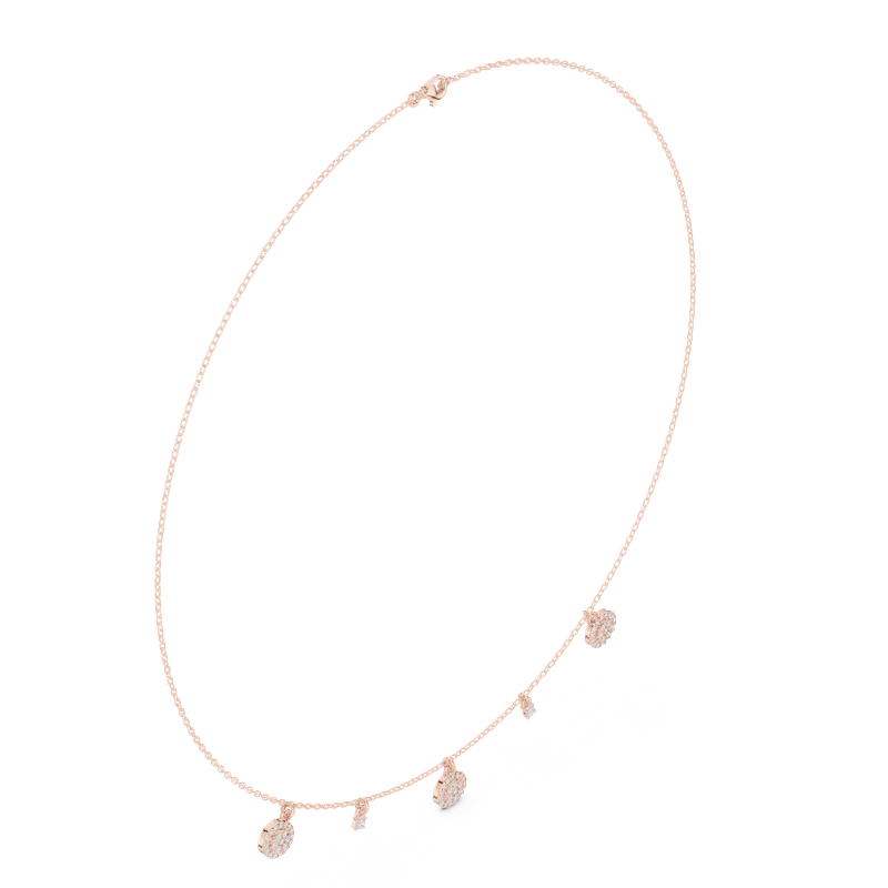 18K Gold Round Diamond Pavé Necklace – 0.463 ct (SBWN-1-) – Necklaces by Ivanka & Co