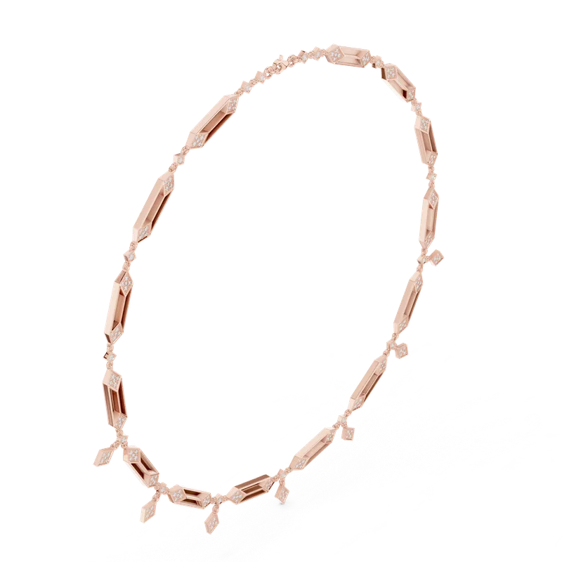 18K Gold Round Diamond Pavé Necklace – 1.34 ct (SBWN-10-) – Necklaces by Ivanka & Co