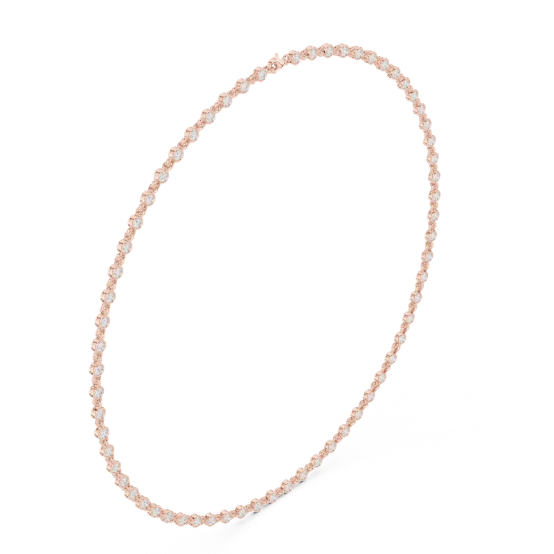 18K Gold Round Diamond Pavé Necklace – 4.16 ct (SBWN-12-) – Necklaces by Ivanka & Co
