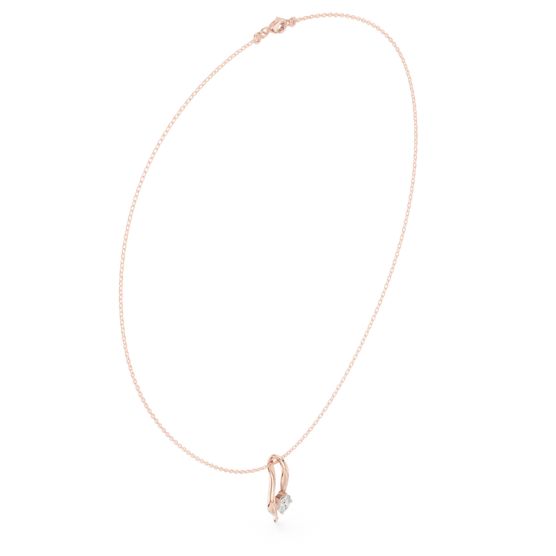 18K Gold Round Diamond Solitaire Necklace – 0.5 ct (SBWN-17-) – Necklaces by Ivanka & Co