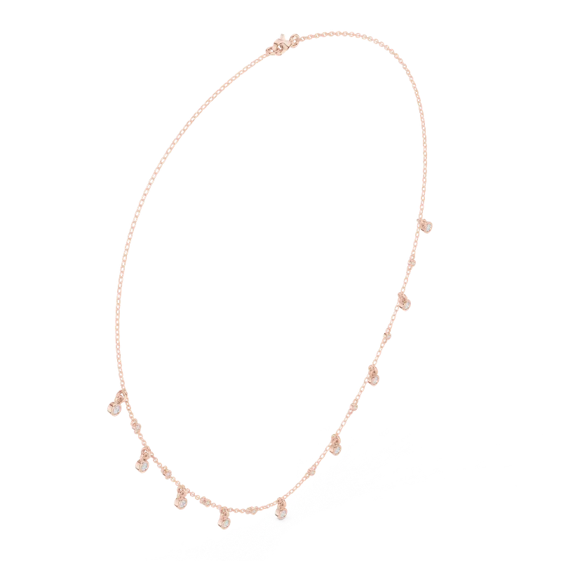 18K Gold Round Diamond Pavé Necklace – 0.355 ct (SBWN-21-) – Necklaces by Ivanka & Co