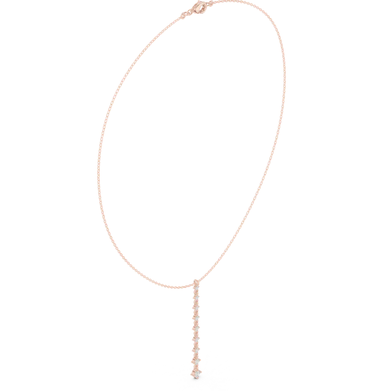 18K Gold Round Diamond Cluster Necklace – 0.63 ct (SBWN-28-) – Necklaces by Ivanka & Co