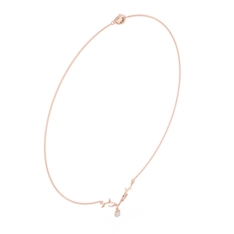 18K Gold Round Diamond Solitaire Necklace – 0.2391 ct (SBWN-33-) – Necklaces by Ivanka & Co