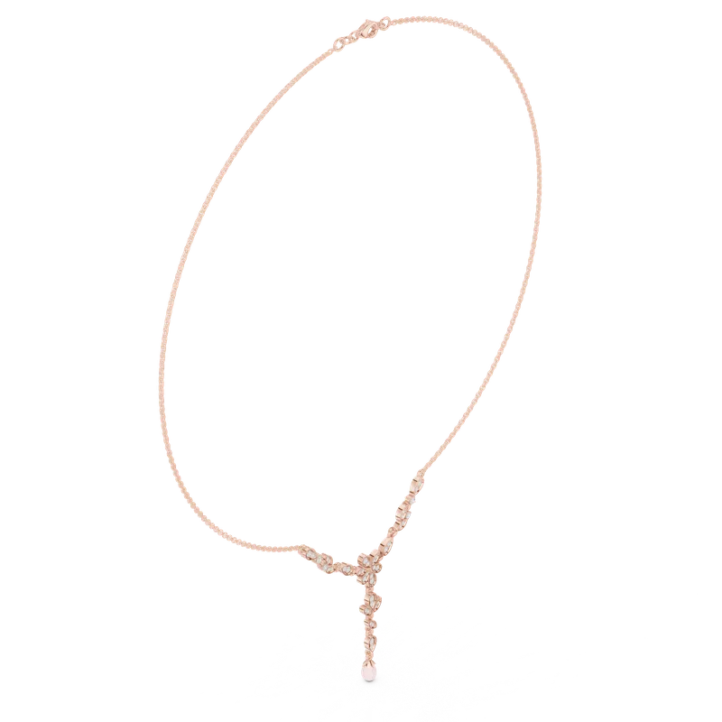 18K Gold Round Diamond Pavé Necklace – 0.392 ct (SBWN-34-) – Necklaces by Ivanka & Co
