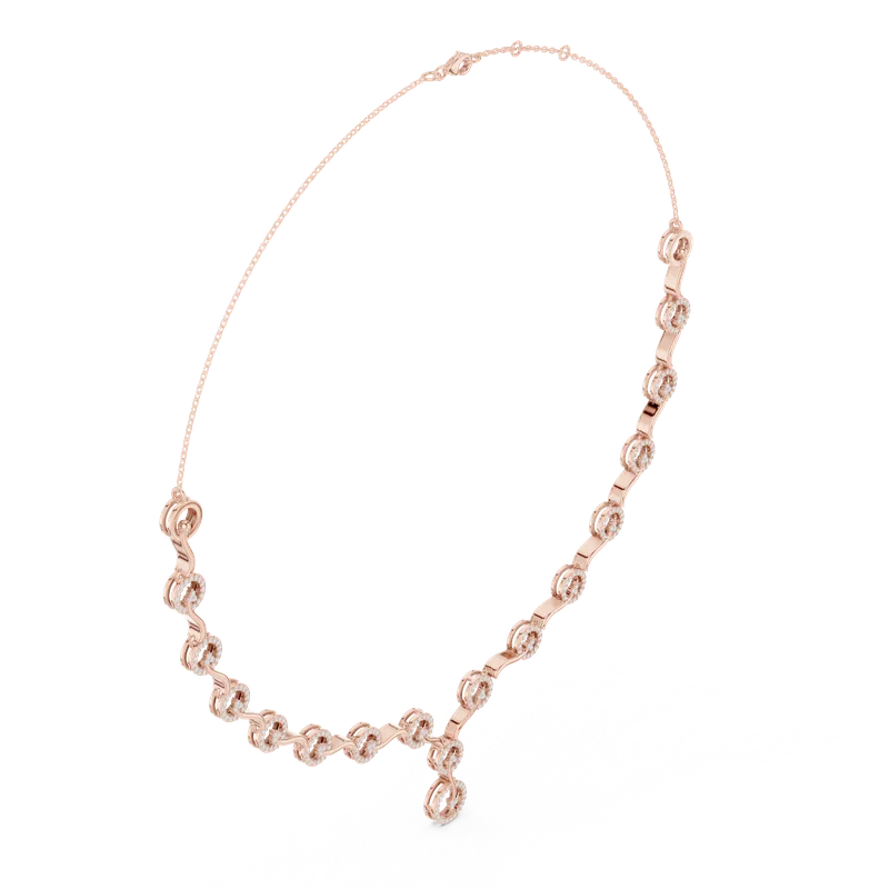 18K Gold Round Diamond Pavé Necklace – 1.465 ct (SBWN-38-) – Necklaces by Ivanka & Co