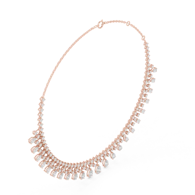 18K Gold Diamond Pavé Necklace – 9.935 ct (SBWN-39-) – Necklaces by Ivanka & Co