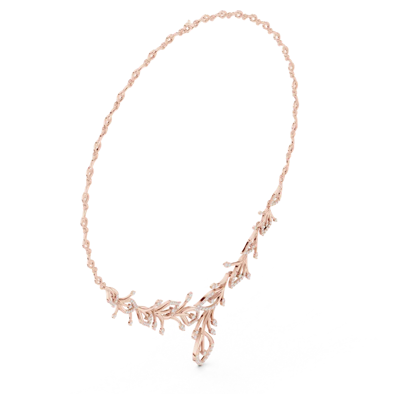 18K Gold Round Diamond Pavé Necklace – 2.368 ct (SBWN-4-) – Necklaces by Ivanka & Co