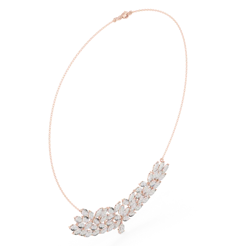 18K Gold Round Diamond Pavé Necklace – 4.24 ct (SBWN-42-) – Necklaces by Ivanka & Co