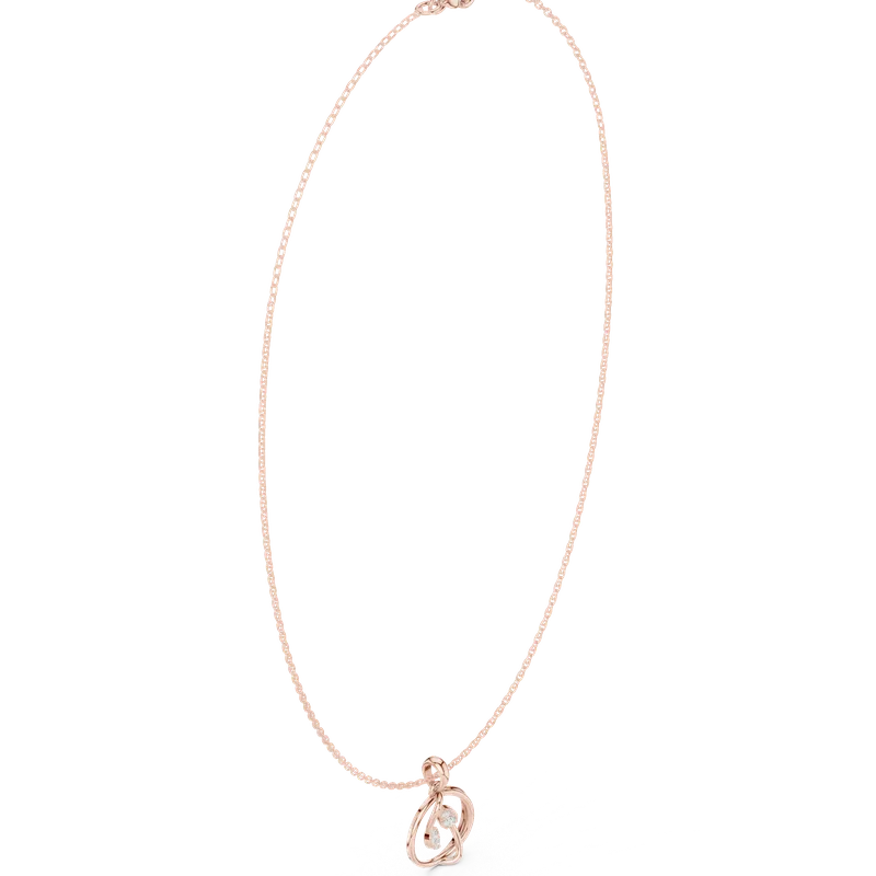 18K Gold Round Diamond Cluster Necklace – 0.094 ct (SBWN-45-) – Necklaces by Ivanka & Co
