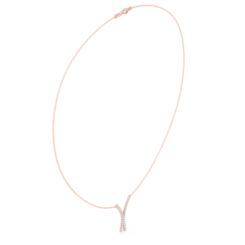 18K Gold Round Diamond Pavé Necklace – 0.37 ct (SBWN-46-) – Necklaces by Ivanka & Co