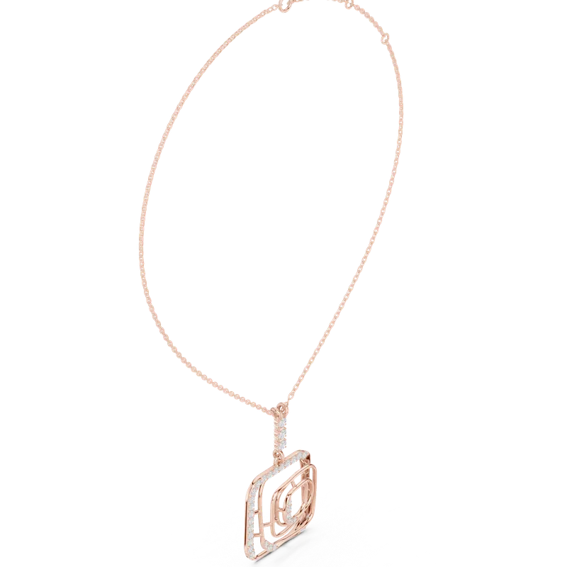 18K Gold Round Diamond Pavé Necklace – 0.472 ct (SBWN-52-) – Necklaces by Ivanka & Co
