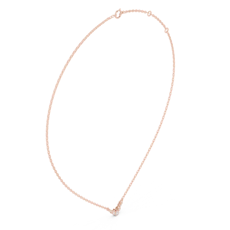 18K Gold Pear Diamond Cluster Necklace – 0.024 ct (SBWN-54-) – Necklaces by Ivanka & Co