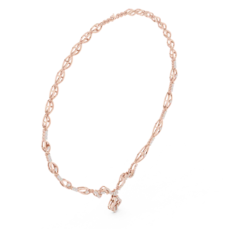 18K Gold Round Diamond Pavé Necklace – 1.838 ct (SBWN-6-) – Necklaces by Ivanka & Co