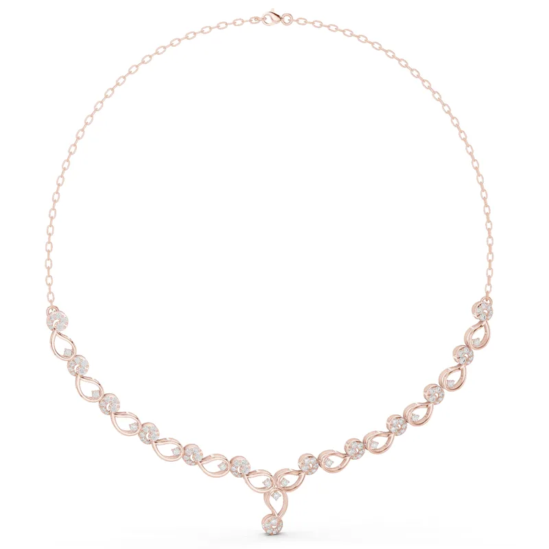 18K Gold Round Diamond Pavé Necklace – 1.746 ct (SBWN-7-) – Necklaces by Ivanka & Co